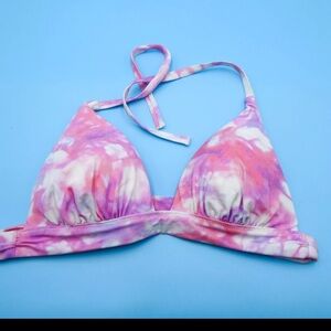 Victoria’s Secret Havana bikini top in pink tie dye